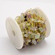 Handmade Fluorite Gemstone Chip Beaded Chains CHC-L028-04-3