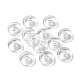 Perle di vetro trasparente europei GLAA-D009-01C-2