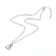 Handgefertigte Polymer-Ton-Perlenketten und Halskette mit Anhänger aus Bärenlegierung für Kinder NJEW-JN03642-4
