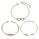 Bracelets en laiton sunnyclue BJEW-SC0001-04G-2