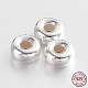 Rondelle 925 Sterling Silver Spacer Beads STER-N013-01B-1