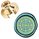 Wax Seal Brass Stamp Head AJEW-WH0209-139-1
