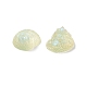 透明エポキシ樹脂カボション  模造ゼリースタイル  スパンコール/スパンコール付き  巻き貝の殻形状  淡いチソウ  17.5x15x9.5mm CRES-T020-02A-3