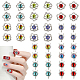 40 Stück 10 Stile Böser Blick Harz & Glas Cabochons&nbsp;MRMJ-GA0001-21-1