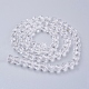 Brins de perles rondes en verre à facettes (32 facettes) X-EGLA-J042-8mm-12-2