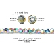 Chapelets de perles en verre électroplaqué EGLA-YW0001-48B-4