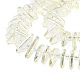 Chapelets de perles en verre électroplaqué GLAA-K061-04A-FR01-3