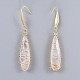 Natural Quartz Crystal Pendants Necklaces and Dangle Earrings Jewelry Sets SJEW-JS01026-8