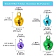 500pcs 4 estilos de encantos de campana de aluminio FIND-YW0004-03-2