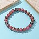 Perles de rhodonite naturelles étendent bracelets&nbsp;BJEW-F380-01-B16-1