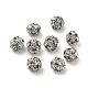 10mm Messing Strass Perlen&nbsp;X1-KK-S519-01C-P-1