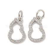 Латунные микро проложить кубического циркония подвески KK-L075-015P