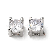Латунные микро проложить кубического циркония слайд подвески KK-F872-01P