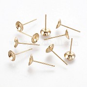 Серьги-гвоздики из нержавеющей стали 304 STAS-P221-07G