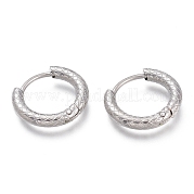 Серьги-кольца Huggie Hoop из нержавеющей стали 304 EJEW-O095-03