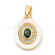 Подвески из латуни с микропаве из циркония KK-M303-02G-05