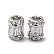 Латунные микро проложить Цирконий Европейский бисером KK-F872-03P