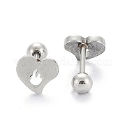 Серьги-штанги для хрящей из нержавеющей стали 201 EJEW-R147-36