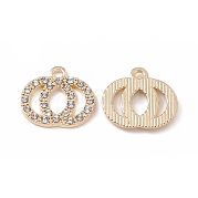 Сплава кристалла горный хрусталь подвески FIND-C019-23G