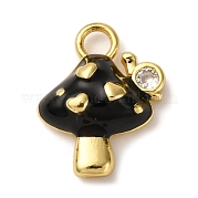 Кулоны с эмалью из латуни с прозрачным кубическим цирконием KK-I276-26G-01