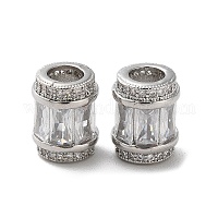 Ottone micro spianare perline europei zirconi&nbsp;KK-F872-03P