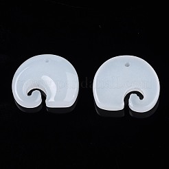 Pendentifs en verre d'imitation jade&nbsp;GLAA-S054-32B