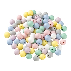 7 couleurs de perles de silicone écologiques de qualité alimentaire&nbsp;SIL-LS0001-02B