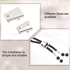 8 Stück 2 Stile Eisen Bolo Tie Schiebeverschluss&nbsp;IFIN-PH0002-08