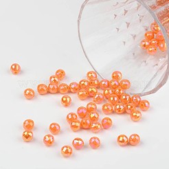 Sfaccettate colorate ecologiche poli stirene acrilico perline rotonde&nbsp;SACR-K001-6mm-73
