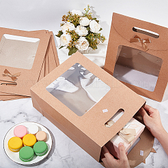 Rechteckige Geschenktüten aus Kraftpapier&nbsp;CON-WH0088-80