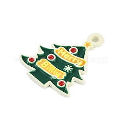 Colgantes de esmalte de aleación pintados con aerosol de tema navideño&nbsp;ENAM-Z020-01K