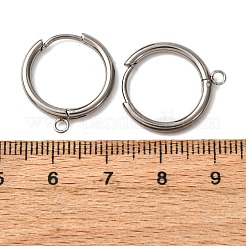 201 componenti per orecchini a cerchio in acciaio inossidabile&nbsp;STAS-D379-05B-P