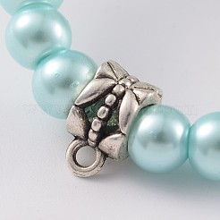 Verre ronde bracelets perles perles extensibles&nbsp;BJEW-JB02169