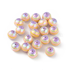 Placcatura uv perle di resina iridescente arcobaleno&nbsp;RESI-I048-01F