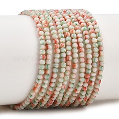 Colliers de perles en porcelaine émaillée&nbsp;PORC-P034-2mm-01