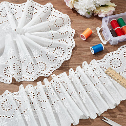 7.5 mètre de ruban de broderie de fleurs en dentelle de coton&nbsp;OCOR-DC0001-13