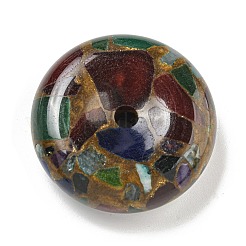 Anhänger aus synthetischem Gold mit Clinquant-Stein&nbsp;G-P549-03