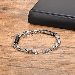 Modische Edelstahl-Kettenarmbänder für Herren&nbsp;PW-WGD2689-01