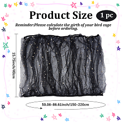 Polyester-Vogelkäfig-Maschenabdeckungen&nbsp;AJEW-GF0013-61A