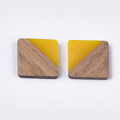 Cabochon in resina e legno di noce&nbsp;RESI-S358-A-90A