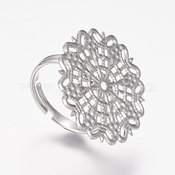 Messing filigranen Ring Basen&nbsp;KK434
