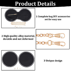 DIY-Sets zur Herstellung von Beuteltaschen aus PU-Leder&nbsp;DIY-WH20081-056C