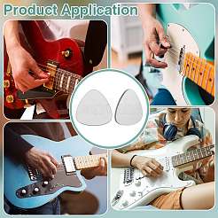 24 Stück Gitarrenplektren aus 304 Edelstahl&nbsp;STAS-BC0003-91