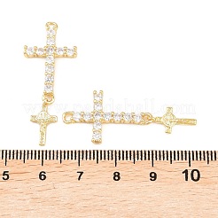 Pendentifs avec zircon cubiques à micro-pavés en laiton&nbsp;KK-C162-102B-G