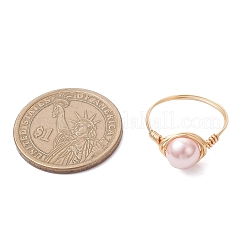 2 Stück Muschelperlen-Fingerringe&nbsp;RJEW-JR00946