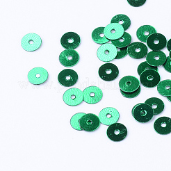 Paillettes Rotonde Grandi 30mm - 50g, PVC Piatto Foro Laterale, Colore Verde, Per Abiti Da Ballo E Decorazioni - 2