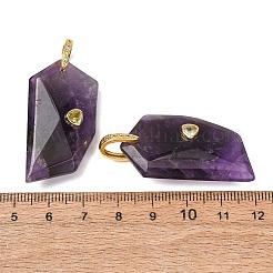 Natürlichen Amethyst Edelsteinanhänger&nbsp;GG-CBA51ED-04G-02