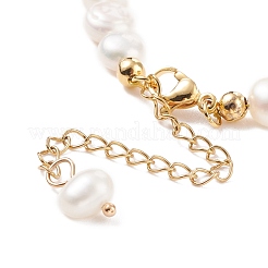 Armband aus Edelsteinsplittern und Perlen&nbsp;BJEW-JB08236
