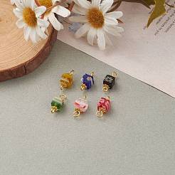 Link vetro millefiori a mano&nbsp;PALLOY-JF00578