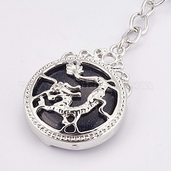 Synthetischer blauer Goldstein keychain&nbsp;KEYC-P041-C03